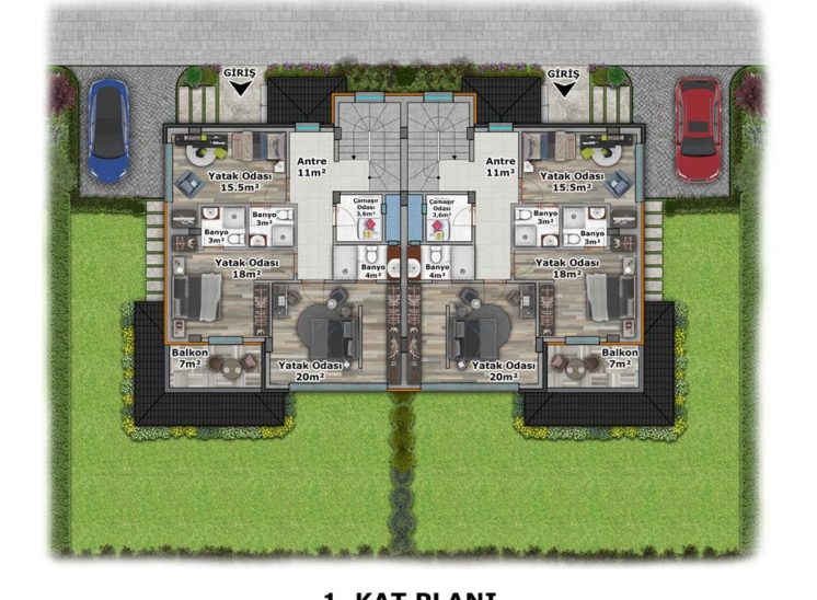 Villa 1. Kat